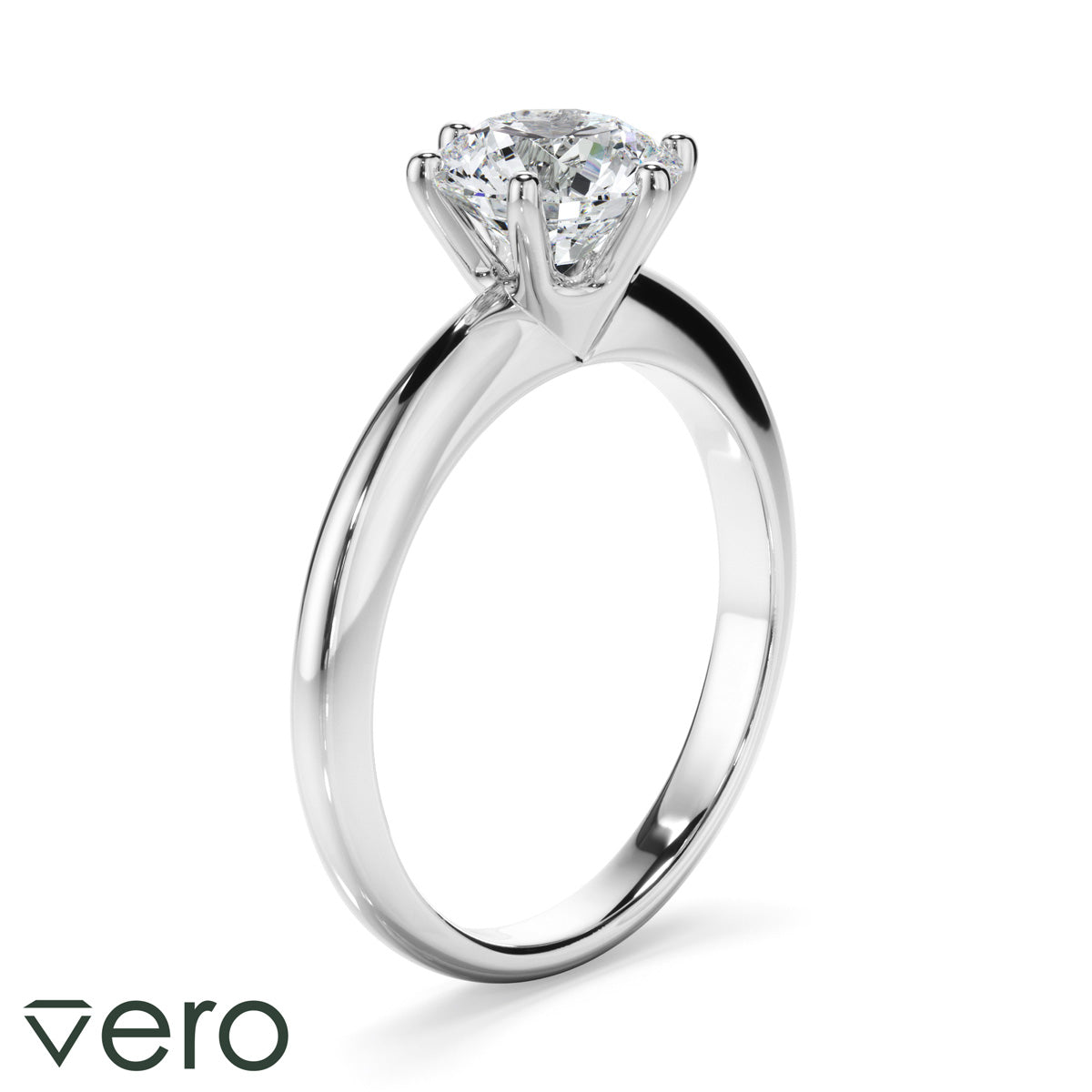 1ct Round Brilliant Cut Lab Grown Diamond Ring