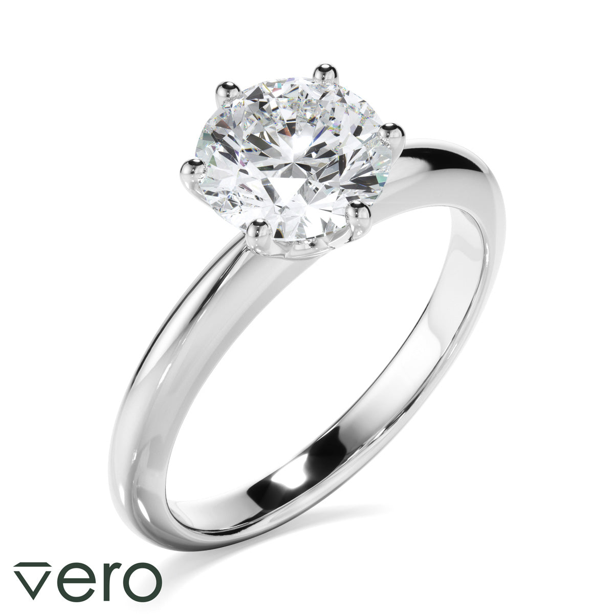 1ct Round Brilliant Cut Lab Grown Diamond Ring