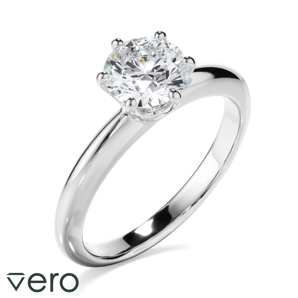 1.50ct Round Brilliant Cut Lab Grown Diamond Ring