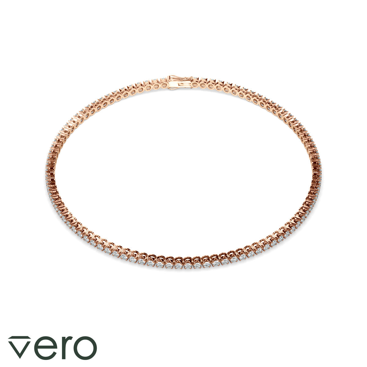 2ct Round Brilliant Cut Lab Grown Diamond Tennis Bracelet