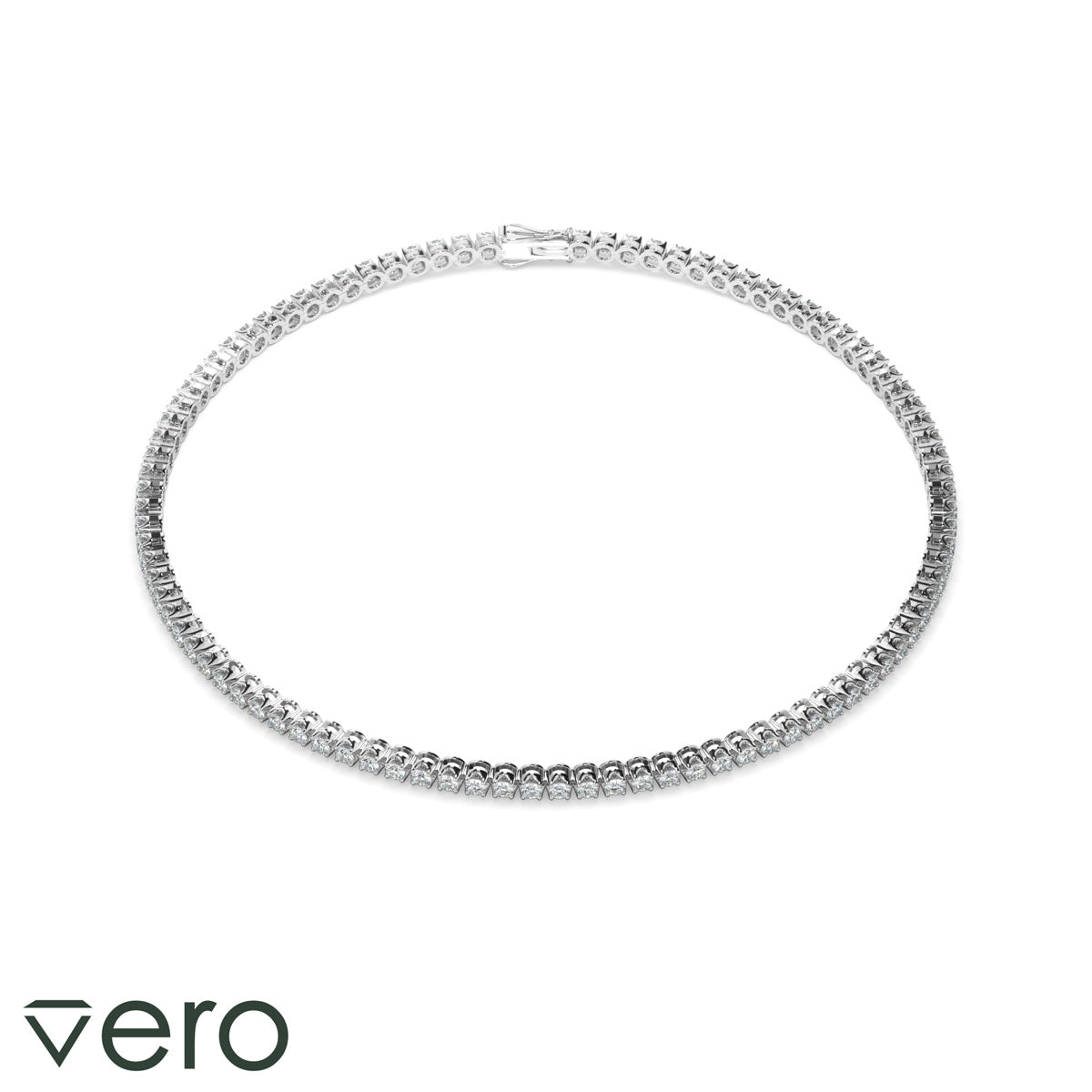 2ct Round Brilliant Cut Lab Grown Diamond Tennis Bracelet