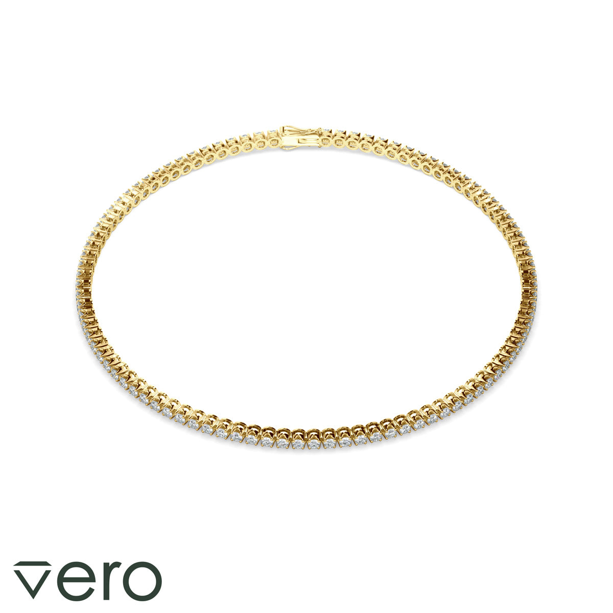 2ct Round Brilliant Cut Lab Grown Diamond Tennis Bracelet