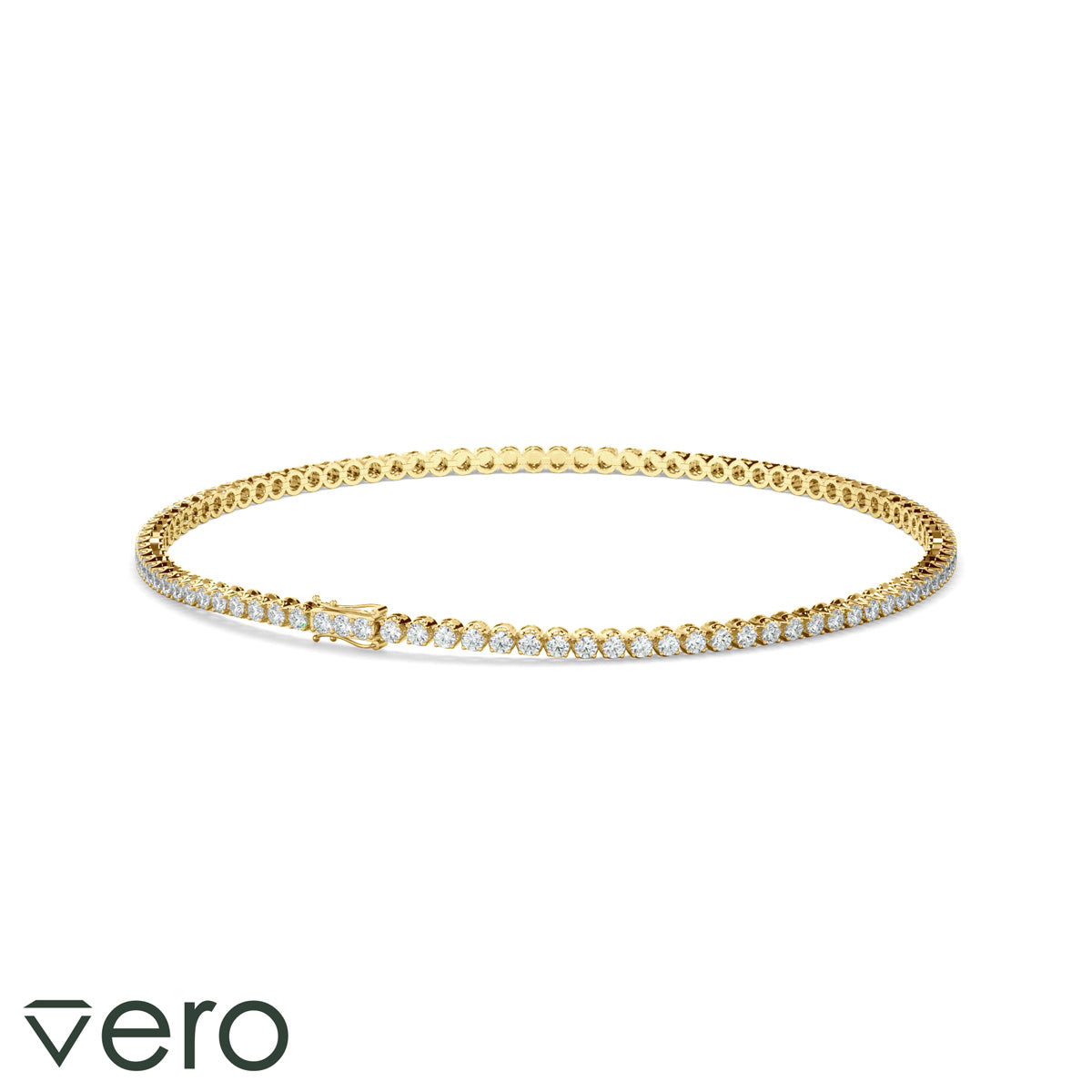 2ct Round Brilliant Cut Lab Grown Diamond Tennis Bracelet