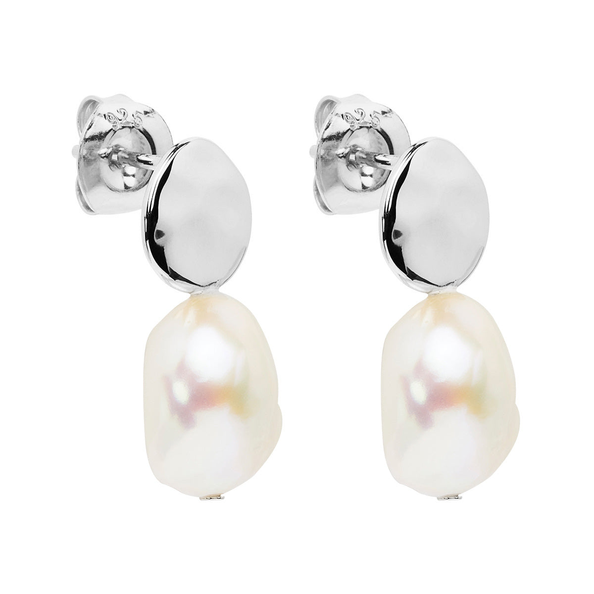 NAJO Renaissance Silver Pearl Earrings