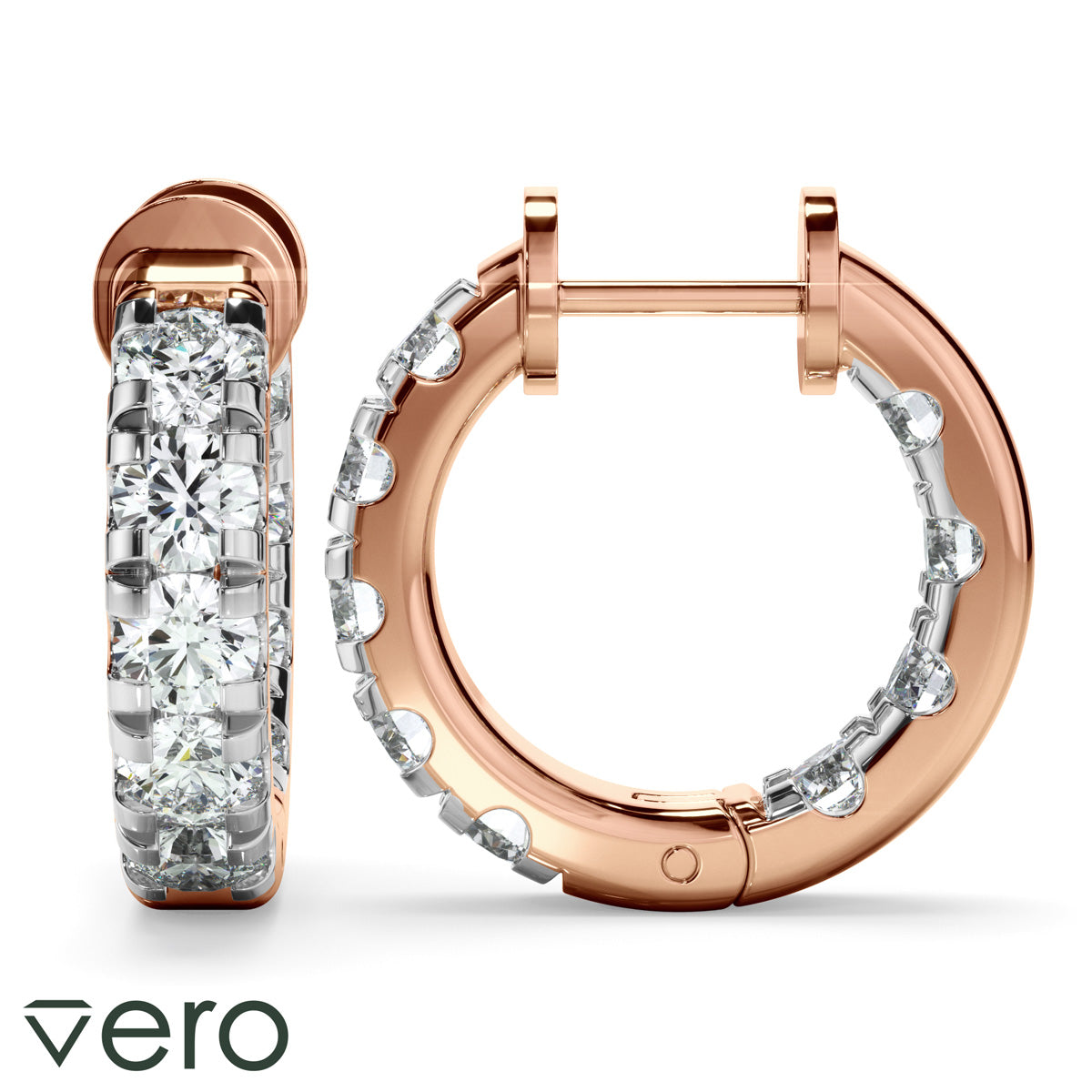 1.75ct Lab Grown Diamond Huggie Earrings