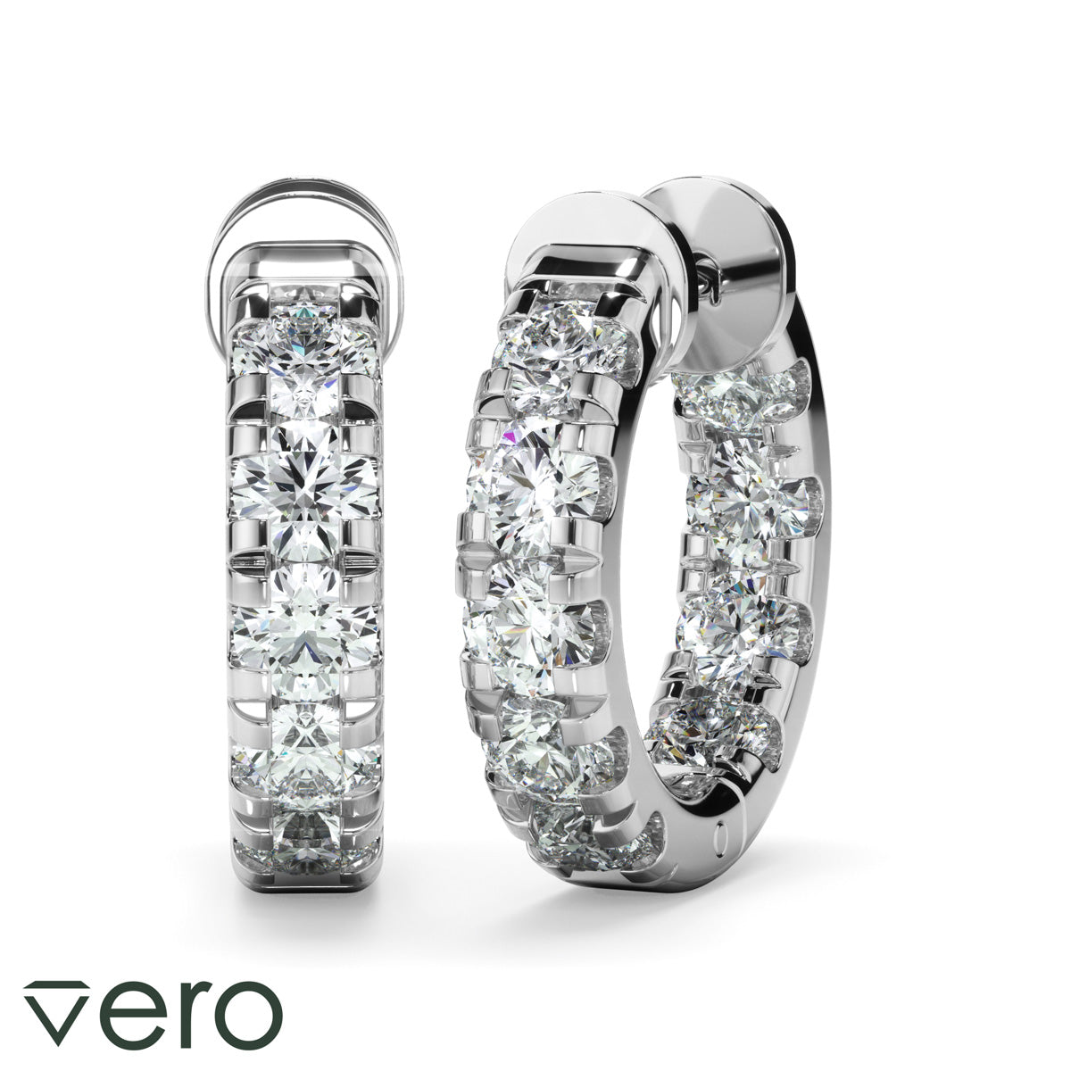 1.75ct Lab Grown Diamond Huggie Earrings