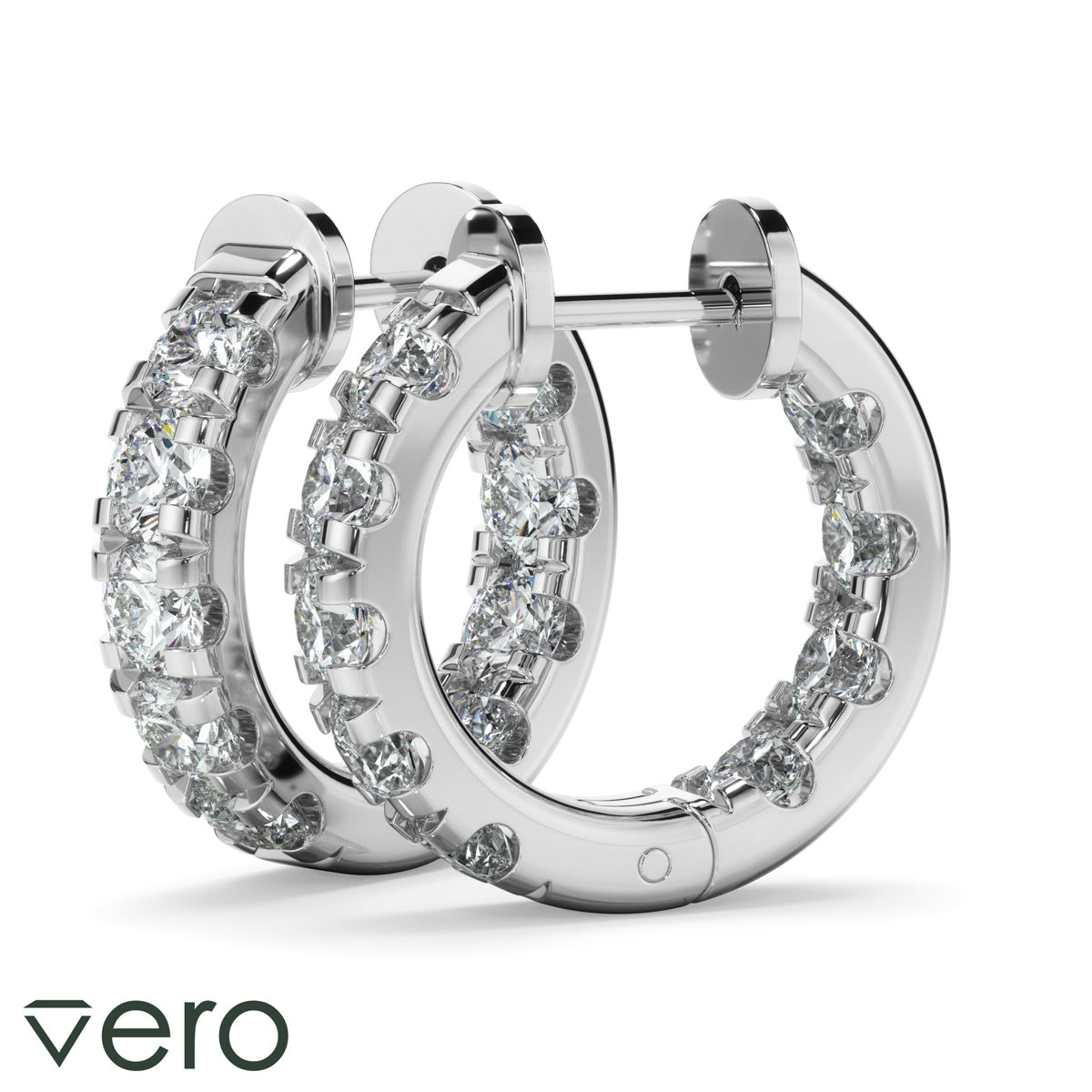 1.75ct Lab Grown Diamond Huggie Earrings