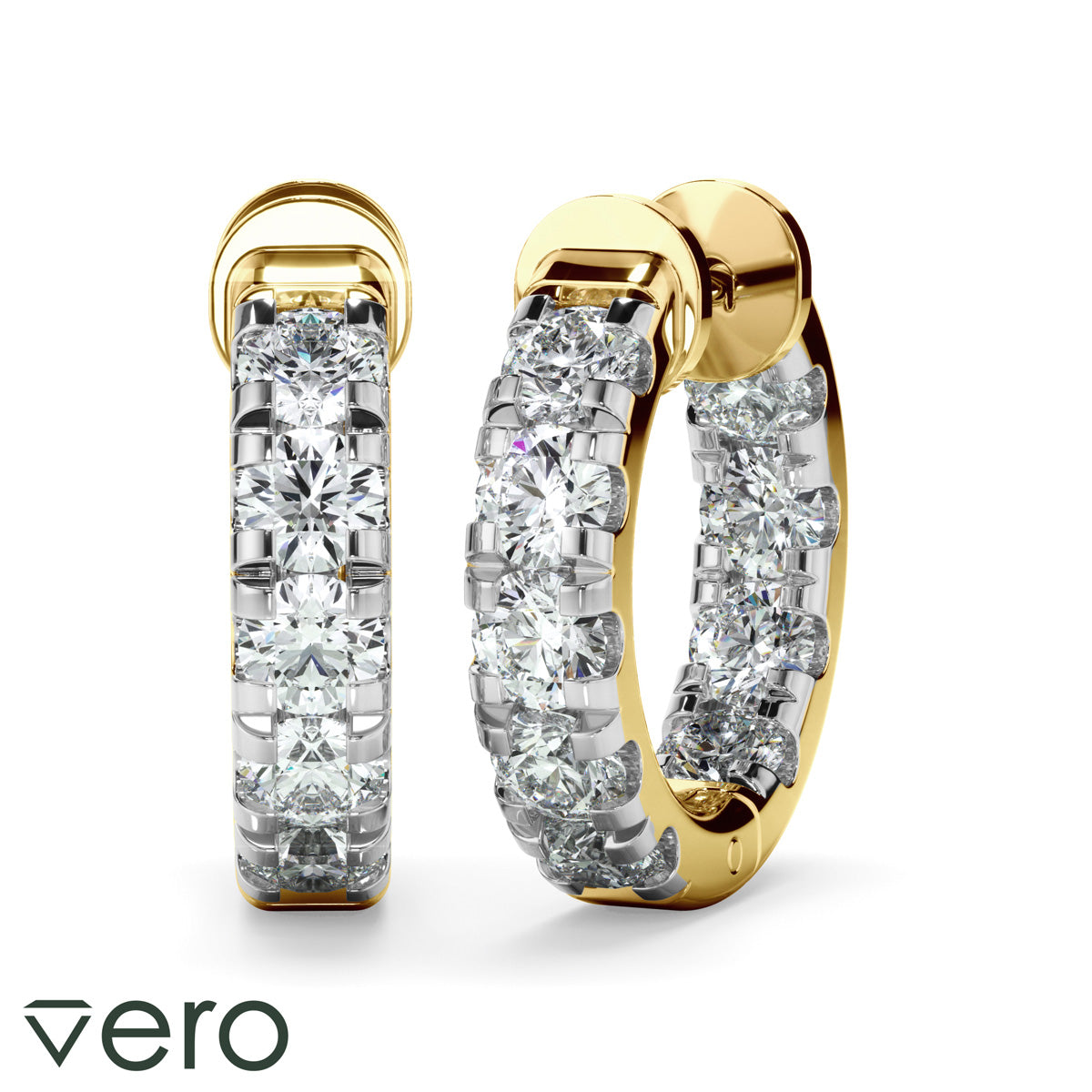 1.75ct Lab Grown Diamond Huggie Earrings