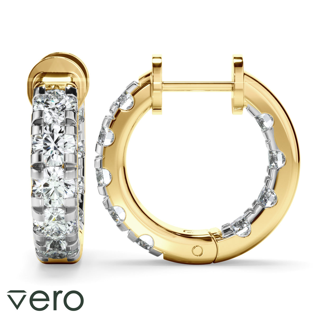 1.75ct Lab Grown Diamond Huggie Earrings