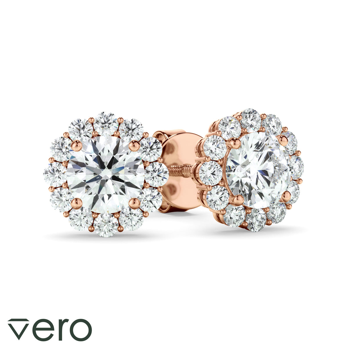 0.45ct Round Brilliant Cut Lab Grown Diamond Stud Earrings