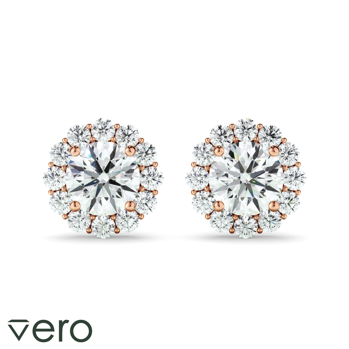 0.45ct Round Brilliant Cut Lab Grown Diamond Stud Earrings