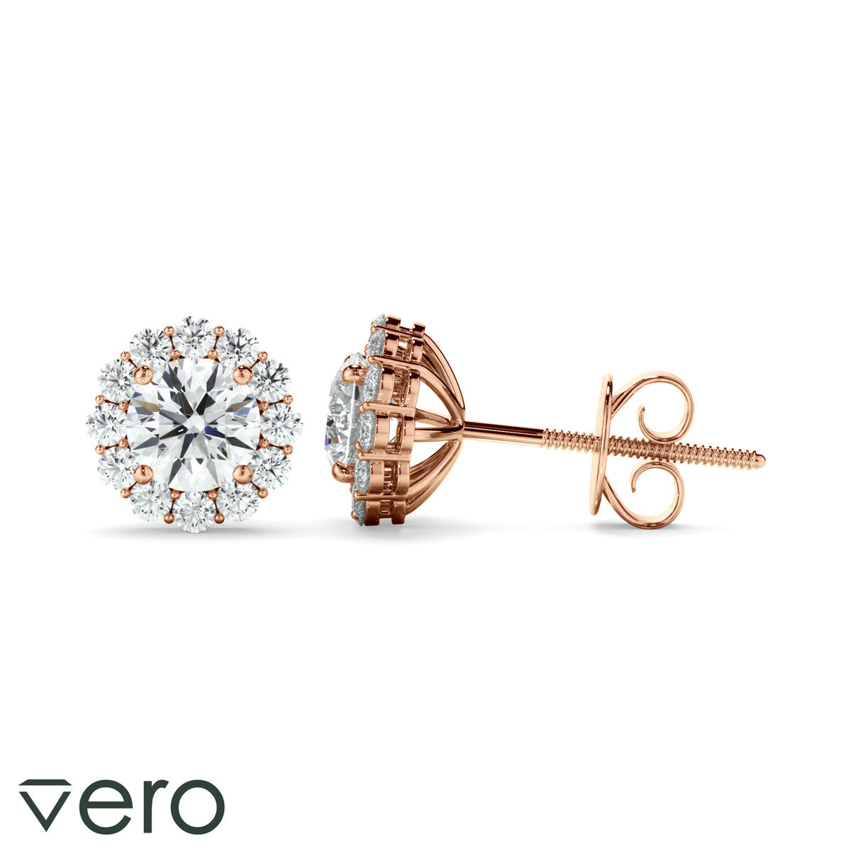 0.45ct Round Brilliant Cut Lab Grown Diamond Stud Earrings