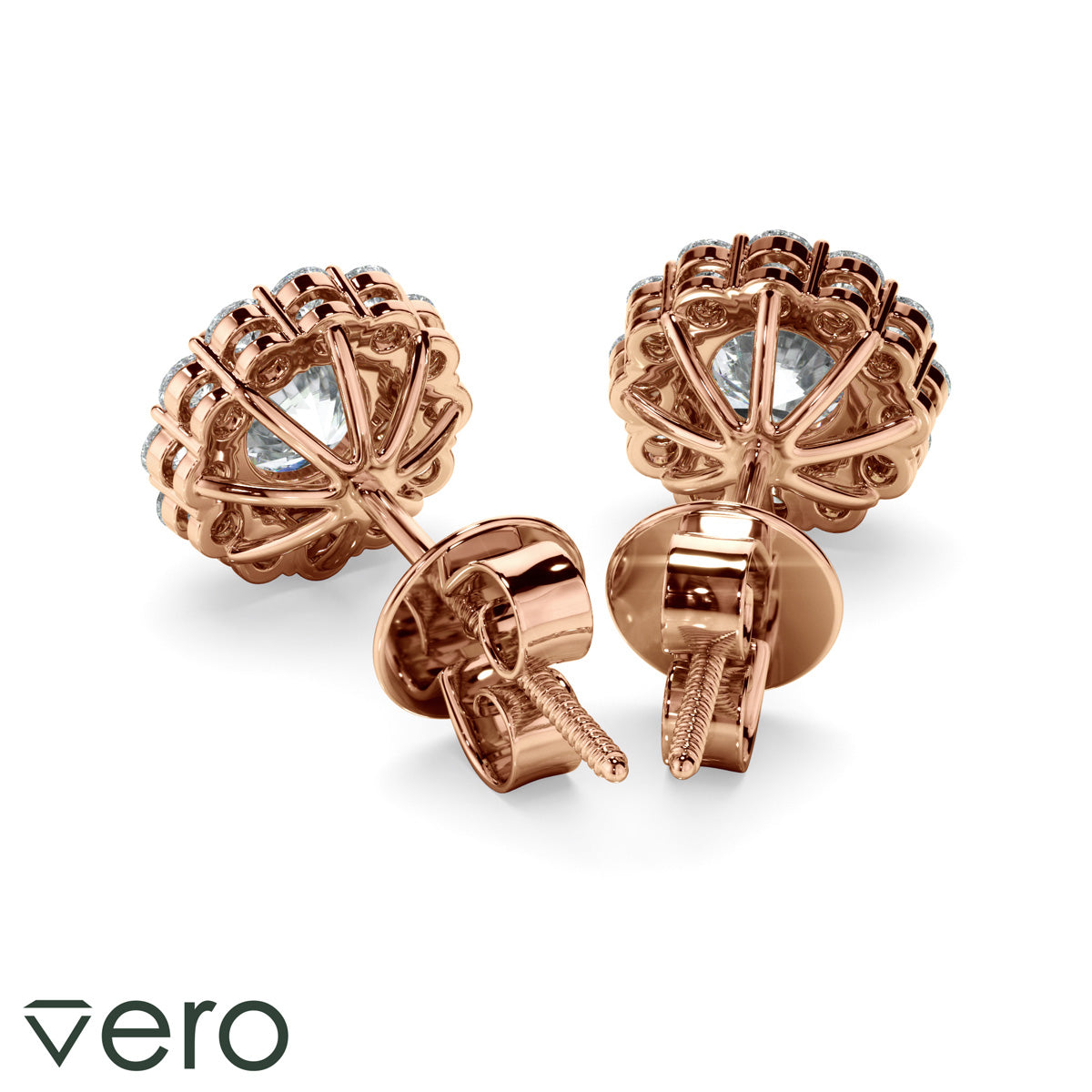 0.45ct Round Brilliant Cut Lab Grown Diamond Stud Earrings