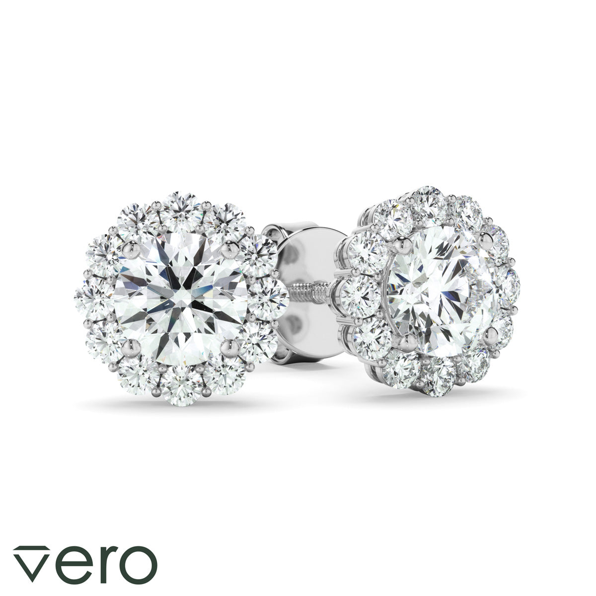 0.45ct Round Brilliant Cut Lab Grown Diamond Stud Earrings