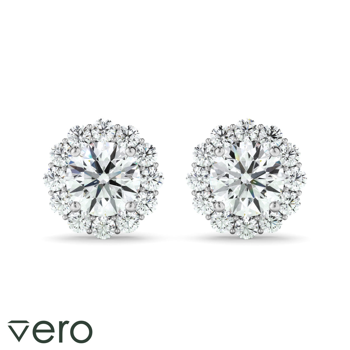 0.45ct Round Brilliant Cut Lab Grown Diamond Stud Earrings