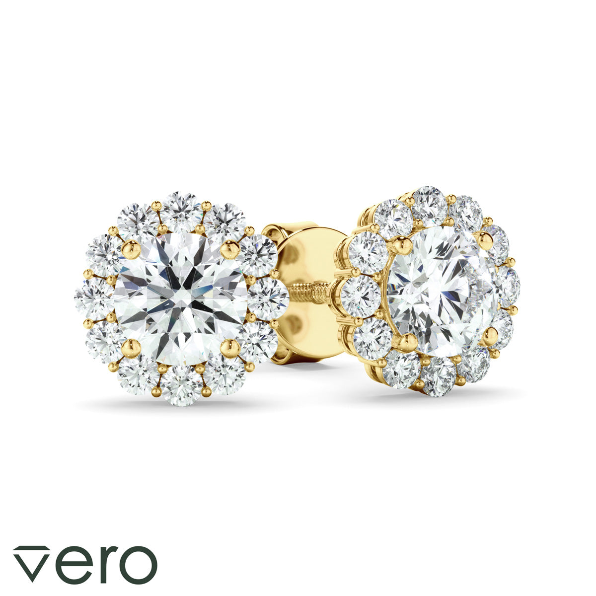 0.45ct Round Brilliant Cut Lab Grown Diamond Stud Earrings