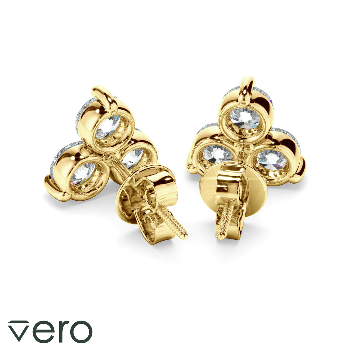 1.50ct Lab Grown Diamond Cluster Stud Earrings