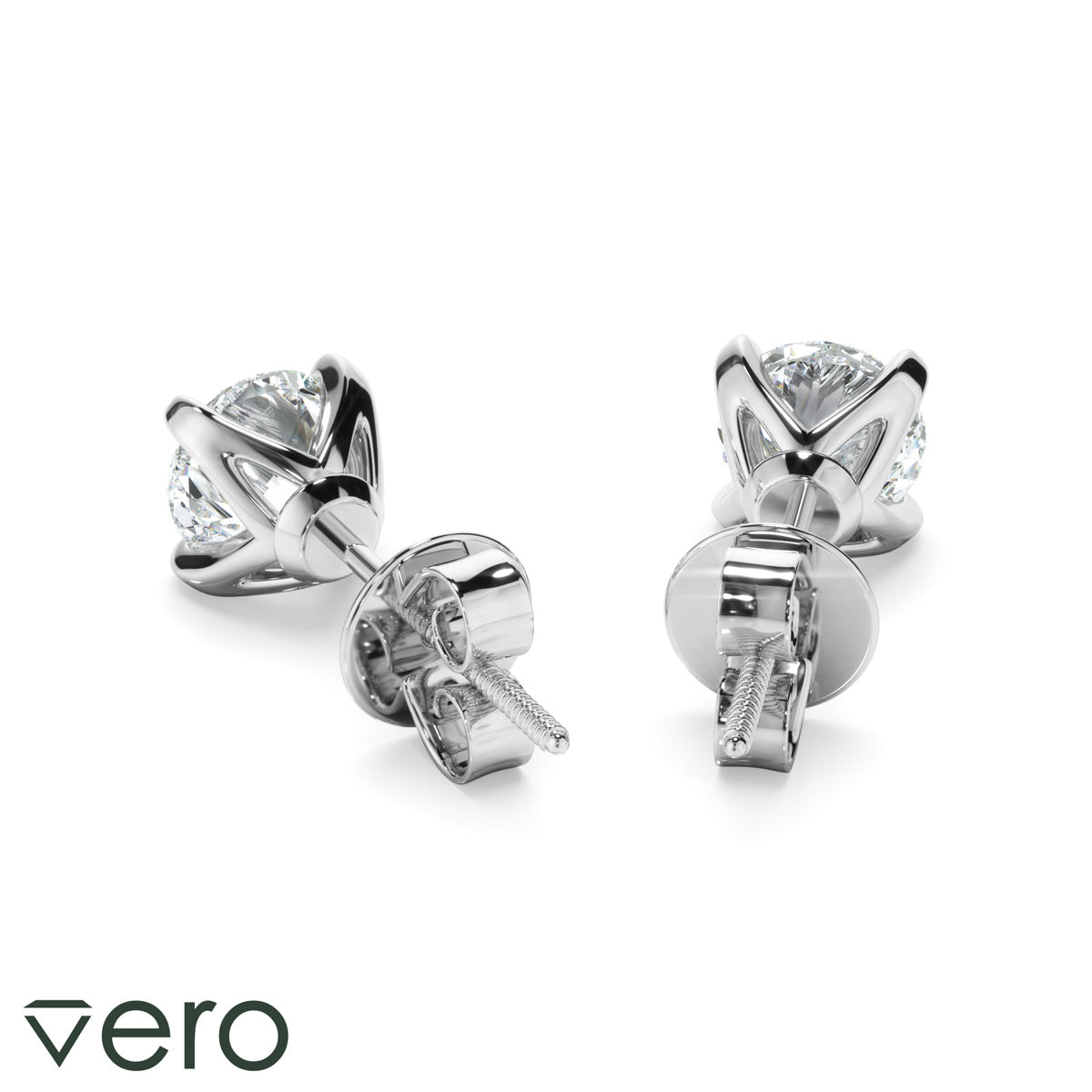 0.50ct Round Brilliant Cut Lab Grown Diamond Stud Earrings