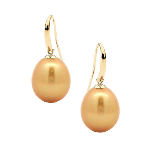 9ct Yellow Gold Aurelia South Sea Pearl Earrings