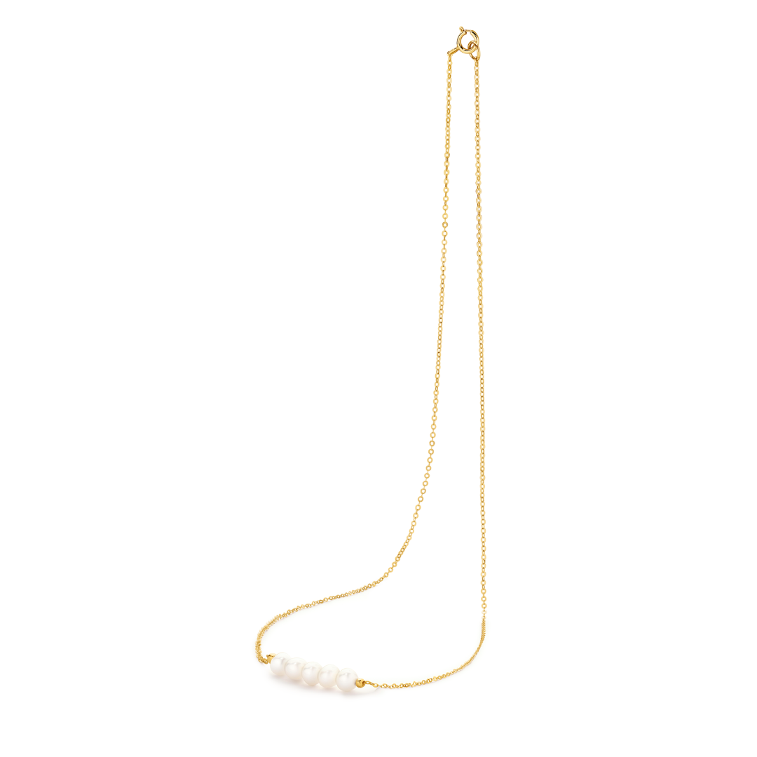 14ct Yellow Gold Phoebe Pearl Necklace
