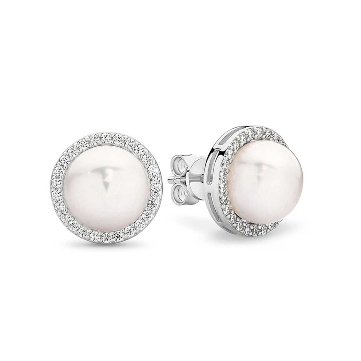 Sterling Silver Stella Pearl Earrings