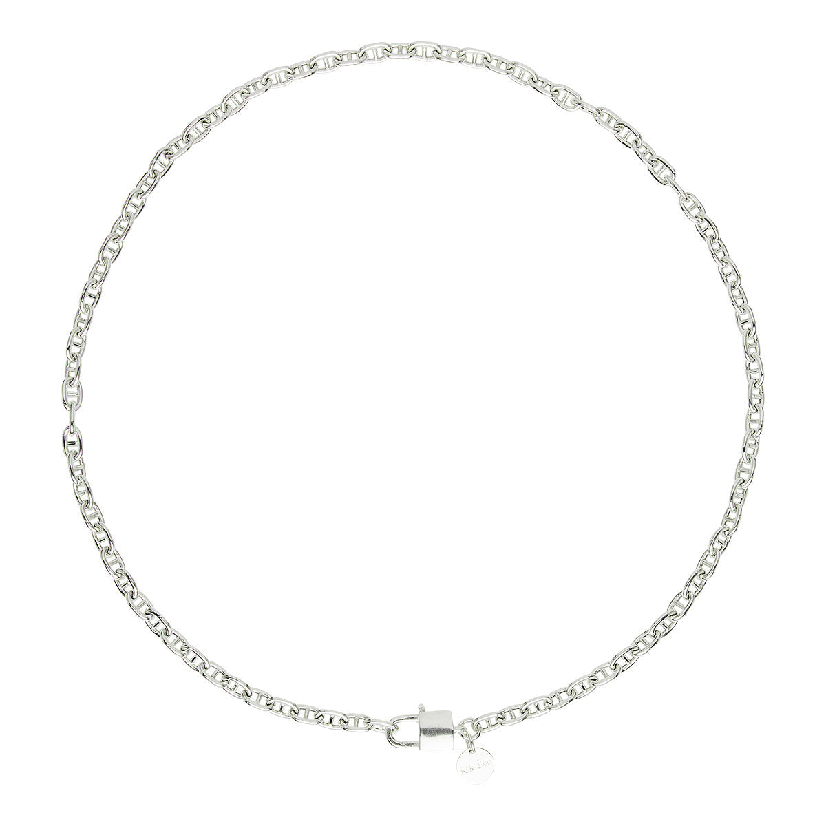 NAJO Love Lock Silver Chain Necklace (45cm)