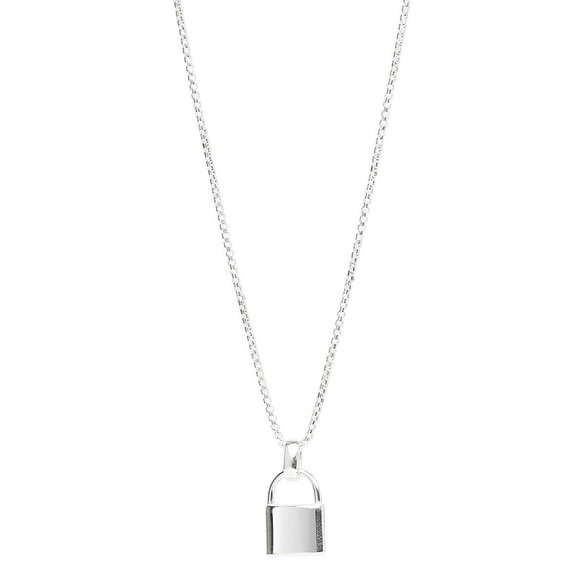 NAJO Love Lock Silver Pendant (45cm+ext)