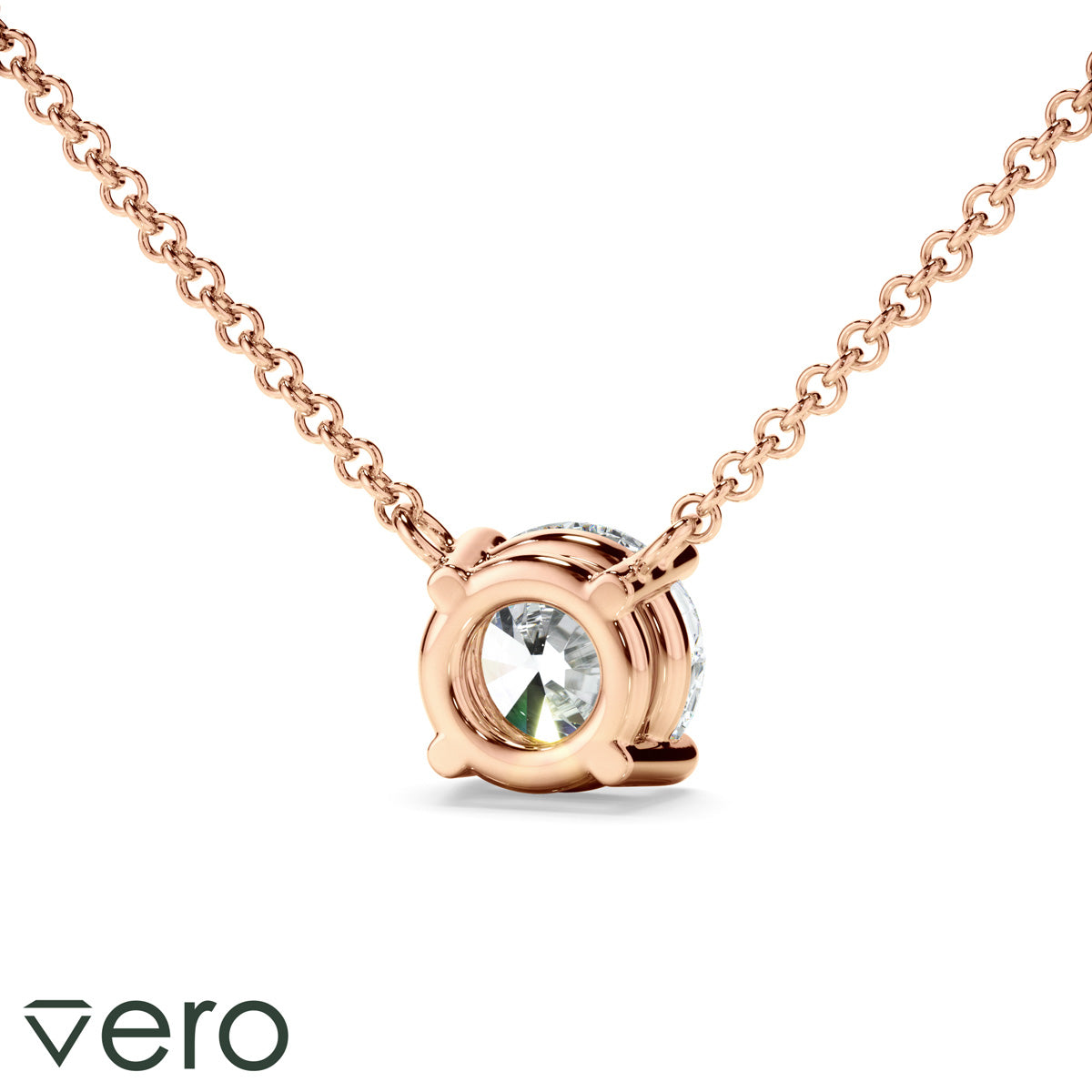 0.50ct Round Brilliant Cut Lab Grown Diamond Solitaire Necklet