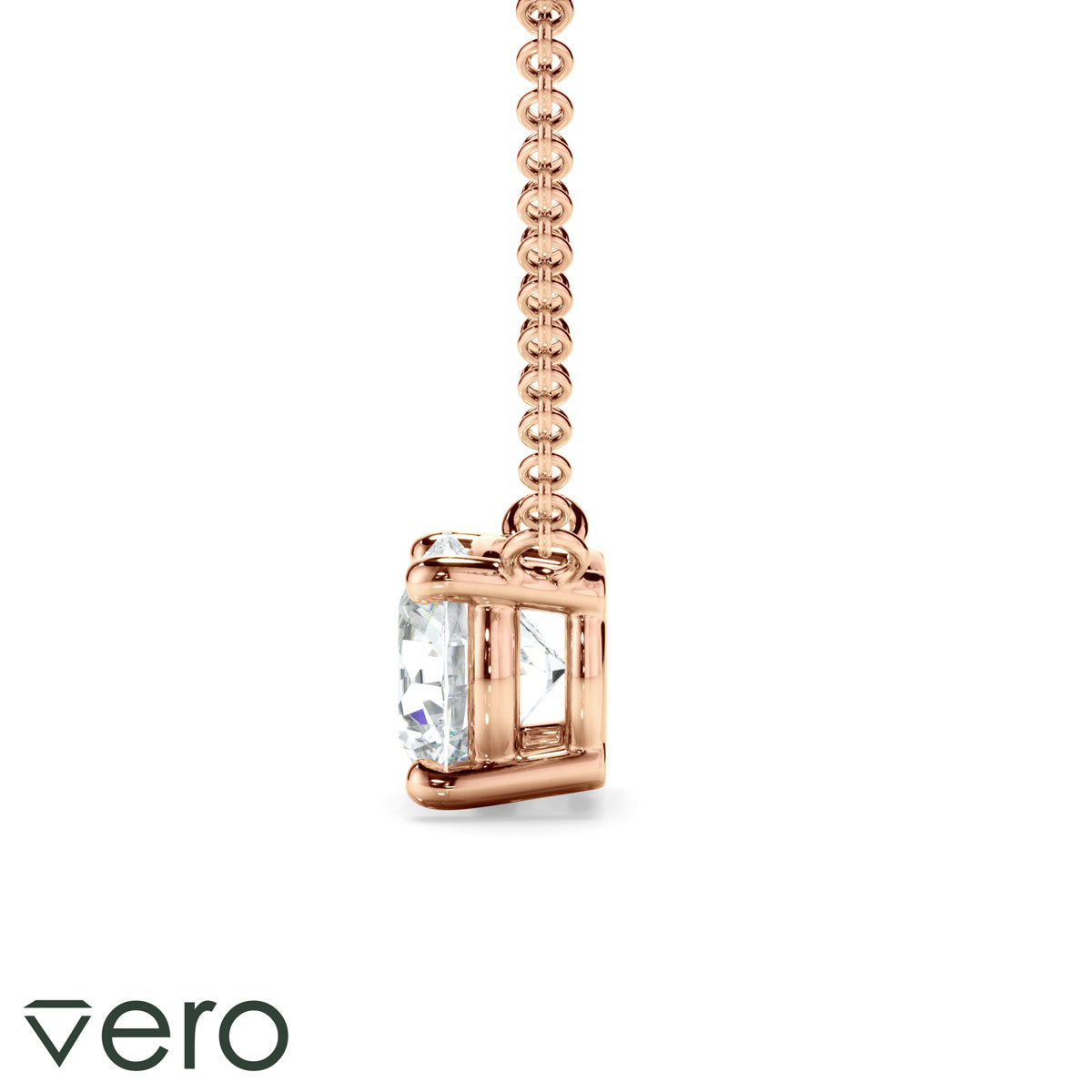 0.50ct Round Brilliant Cut Lab Grown Diamond Solitaire Necklet