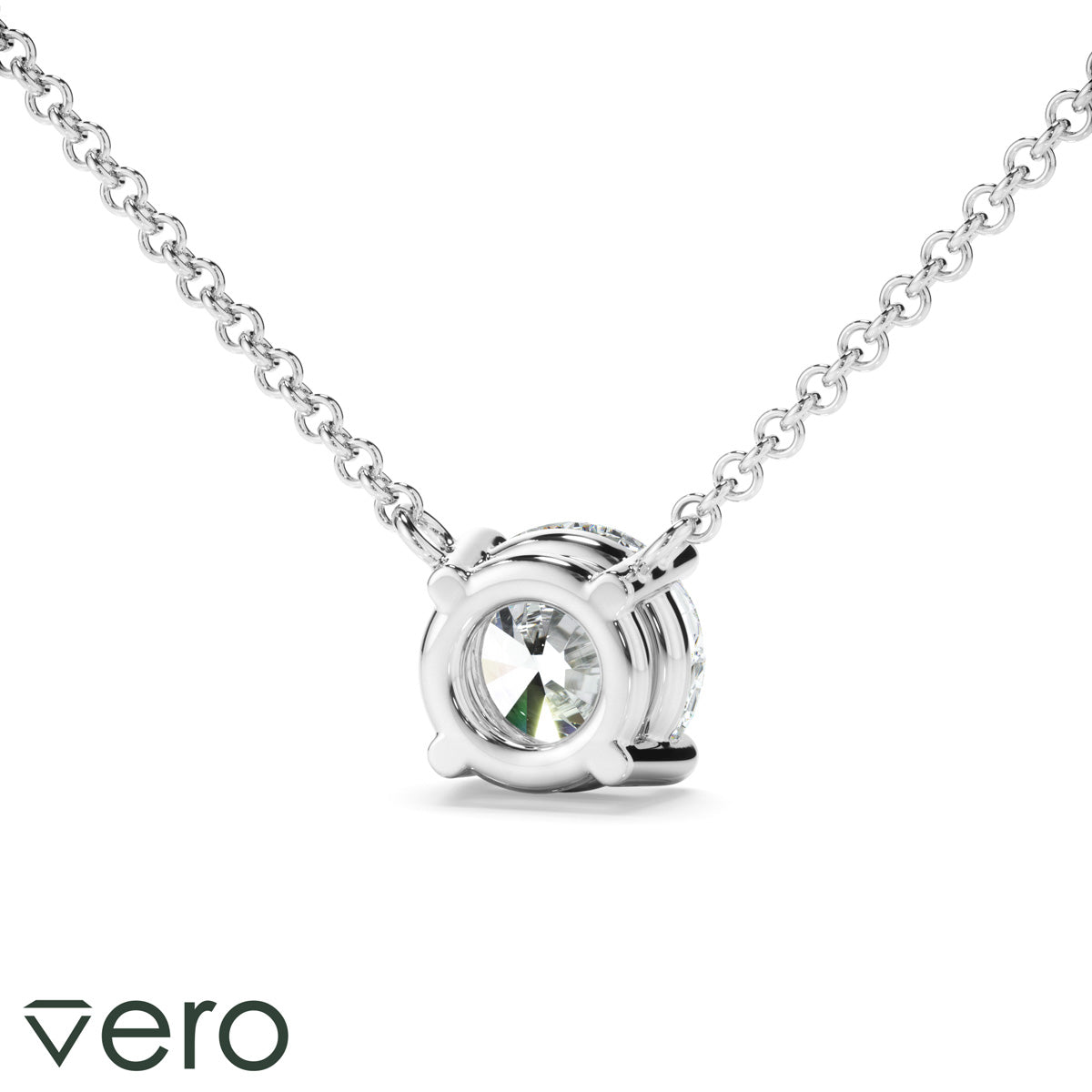 0.50ct Round Brilliant Cut Lab Grown Diamond Solitaire Necklet