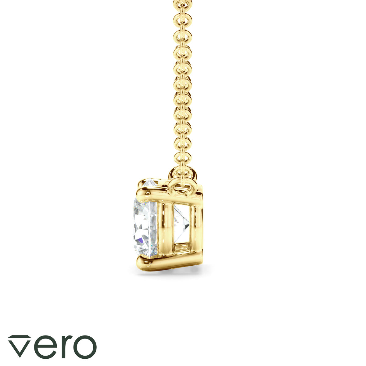 0.50ct Round Brilliant Cut Lab Grown Diamond Solitaire Necklet