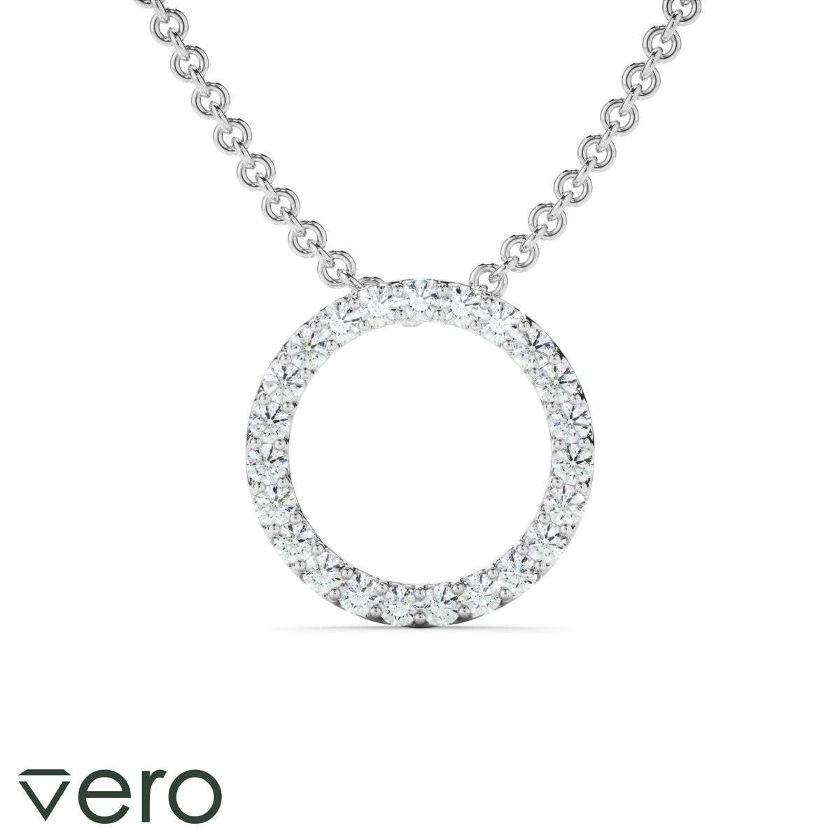 0.25ct Lab Grown Diamond Circle Necklet