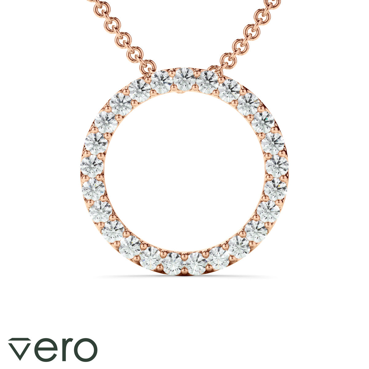 0.50ct Lab Grown Diamond Circle Necklet