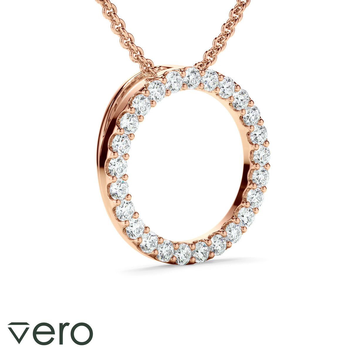 0.50ct Lab Grown Diamond Circle Necklet