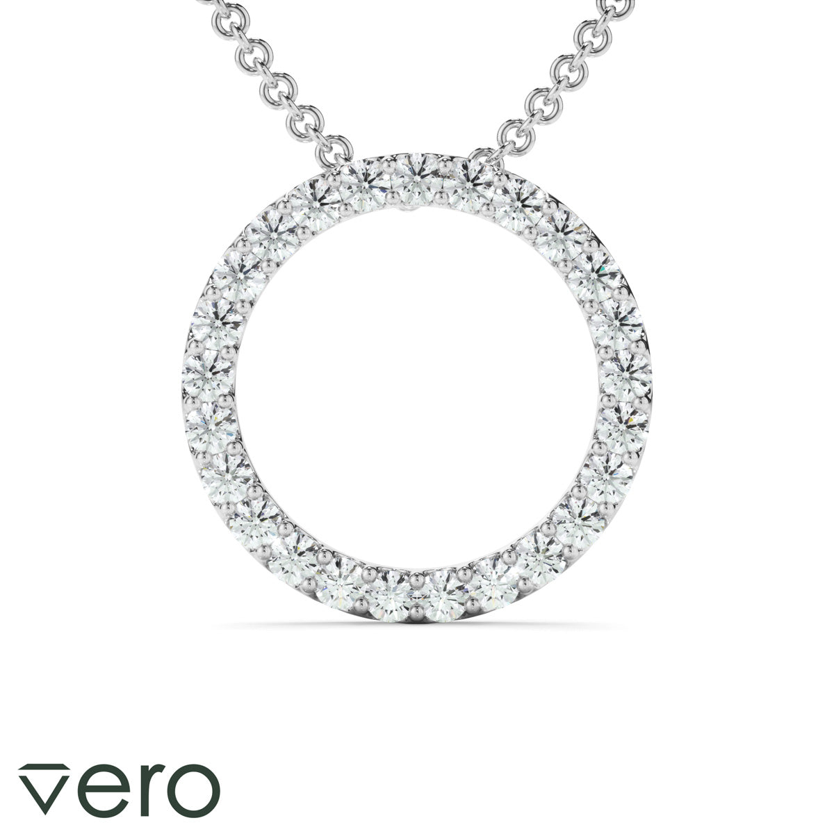 0.50ct Lab Grown Diamond Circle Necklet