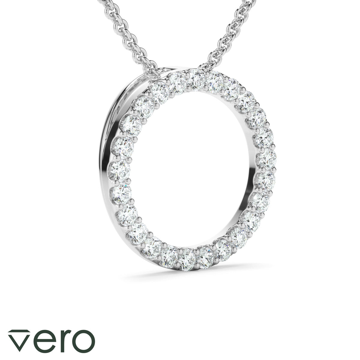0.50ct Lab Grown Diamond Circle Necklet
