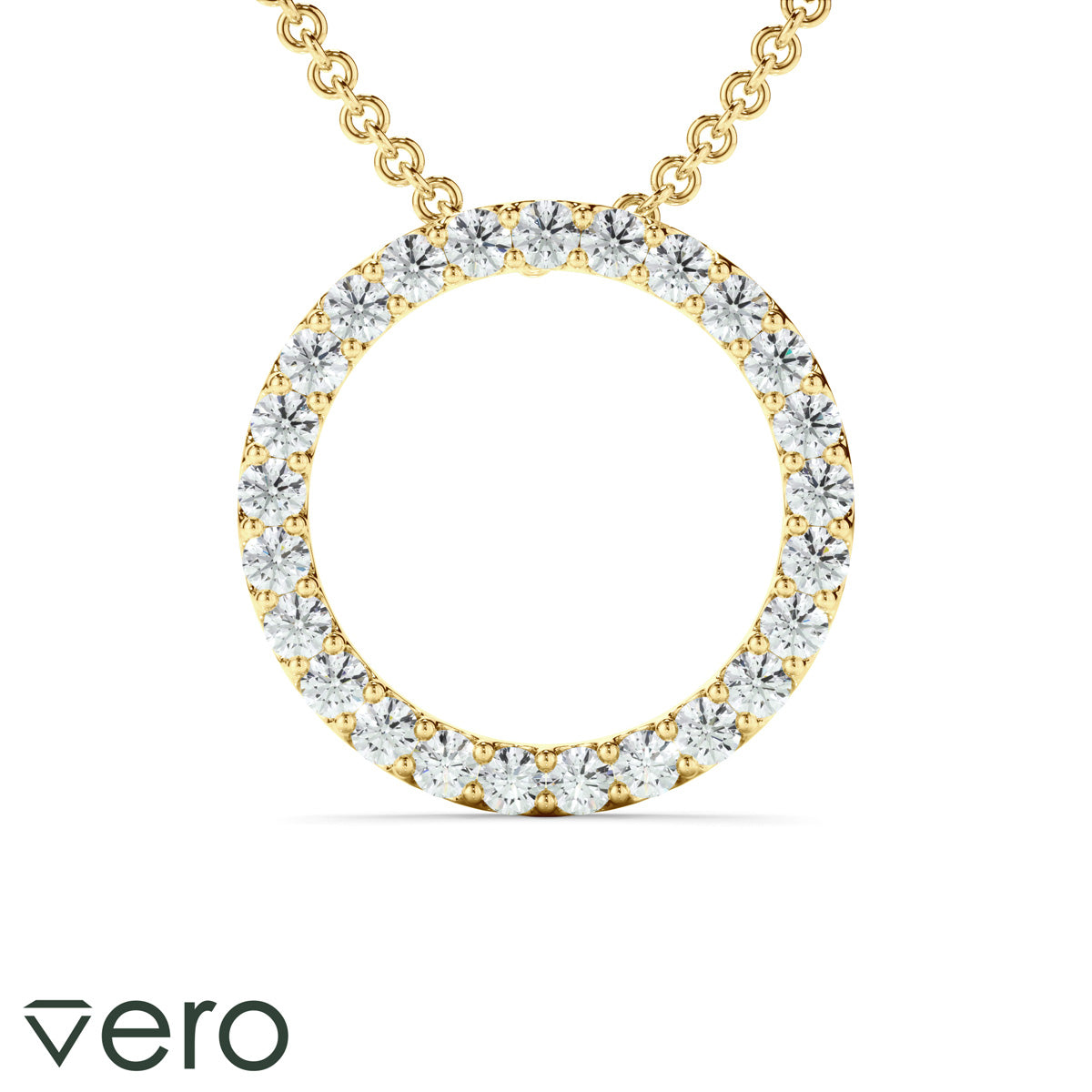 0.50ct Lab Grown Diamond Circle Necklet
