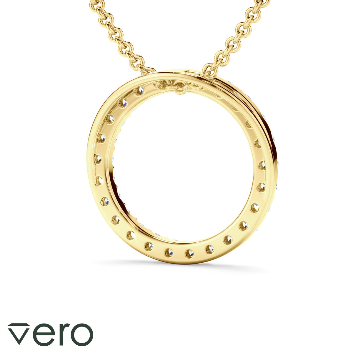 0.50ct Lab Grown Diamond Circle Necklet