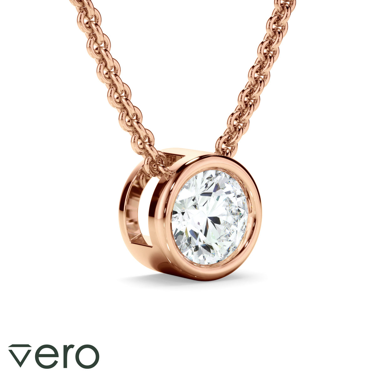 0.50ct Round Brilliant Cut Lab Grown Diamond Solitaire Necklet