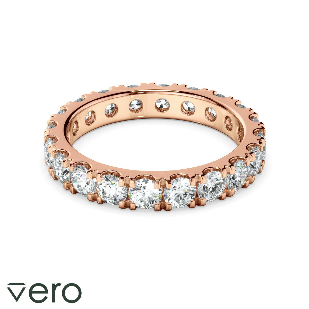 1.9ct Round Brilliant Cut Lab Grown Diamond Anniversary Ring