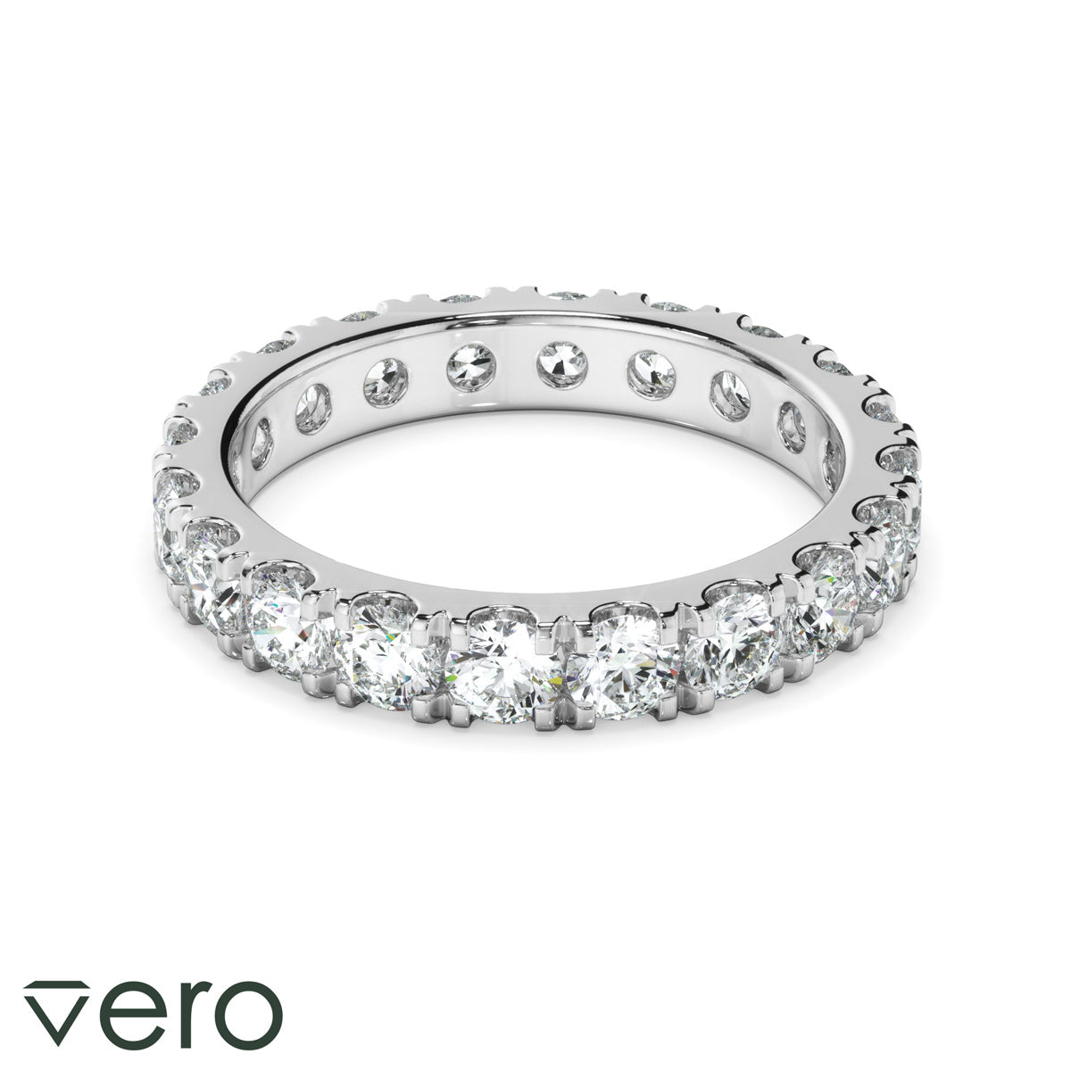 1.9ct Round Brilliant Cut Lab Grown Diamond Anniversary Ring