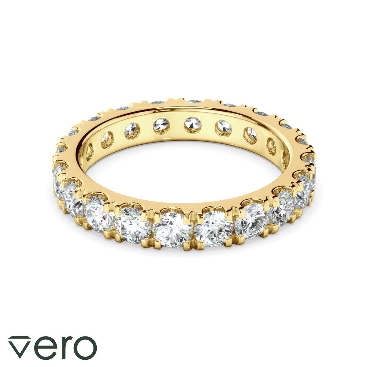 1.9ct Round Brilliant Cut Lab Grown Diamond Anniversary Ring