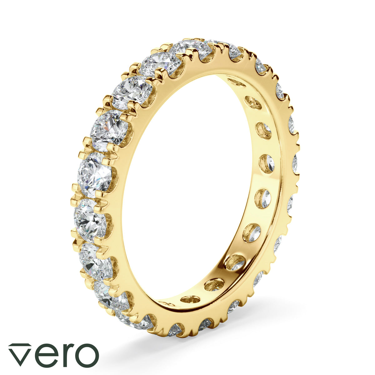 1.9ct Round Brilliant Cut Lab Grown Diamond Anniversary Ring