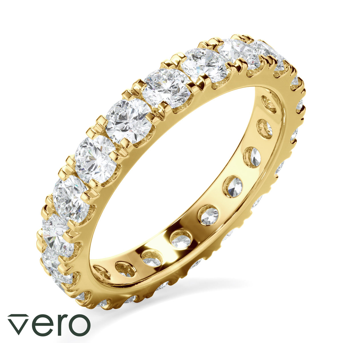 1.9ct Round Brilliant Cut Lab Grown Diamond Anniversary Ring