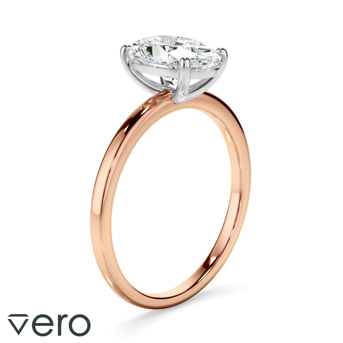 1ct Oval Cut Lab Grown Diamond Ring