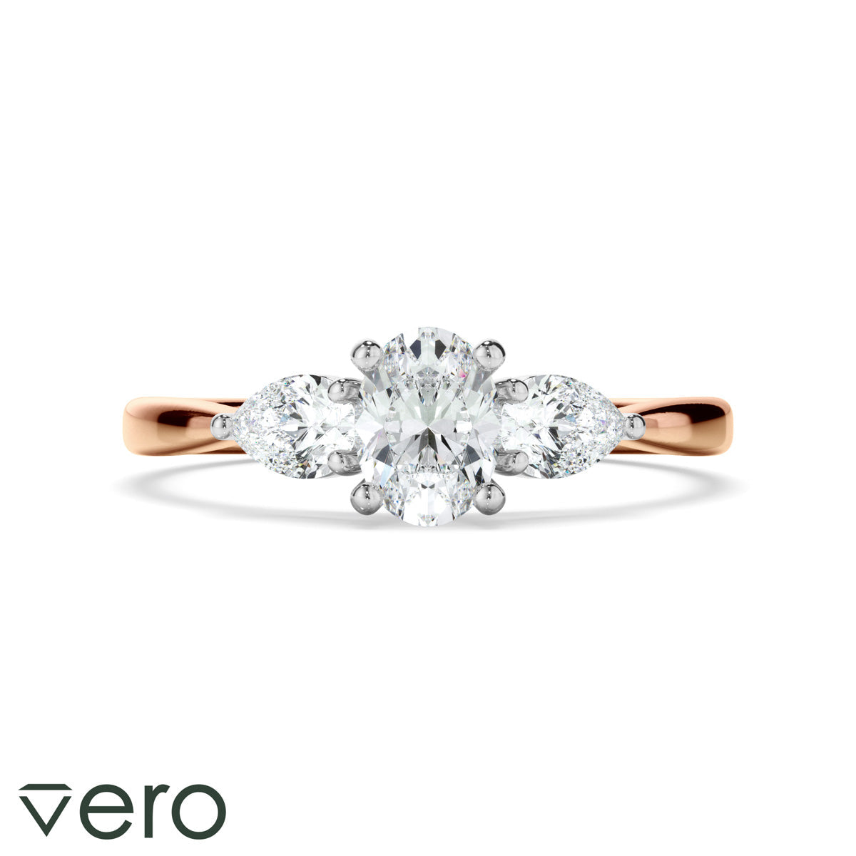 0.85ct Oval Cut Lab Grown Diamond Ring