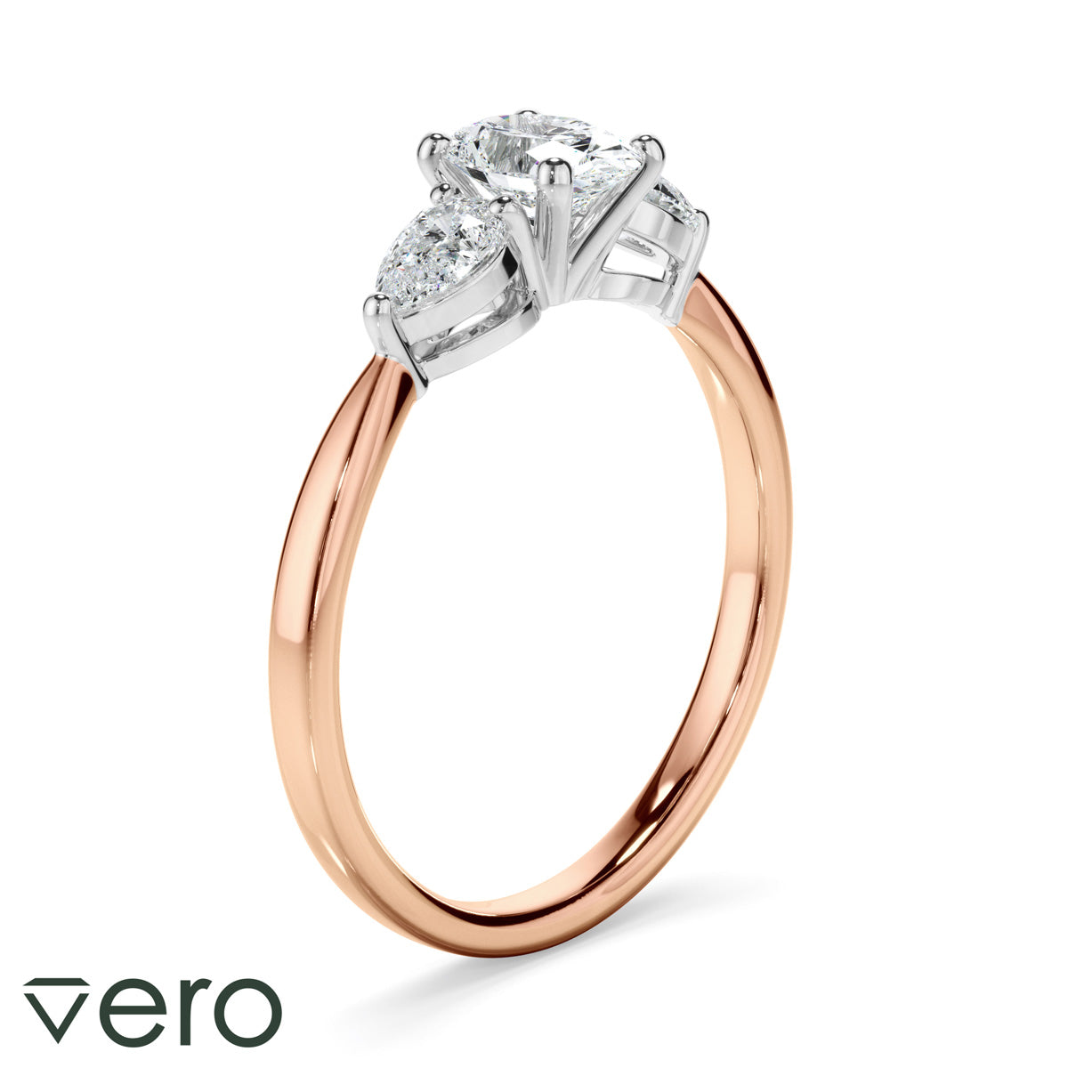 0.85ct Oval Cut Lab Grown Diamond Ring