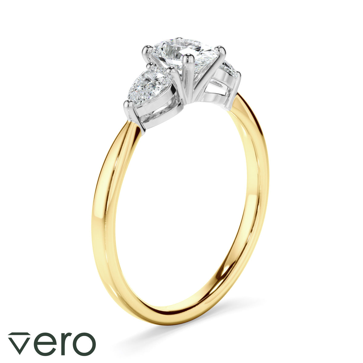 0.85ct Oval Cut Lab Grown Diamond Ring