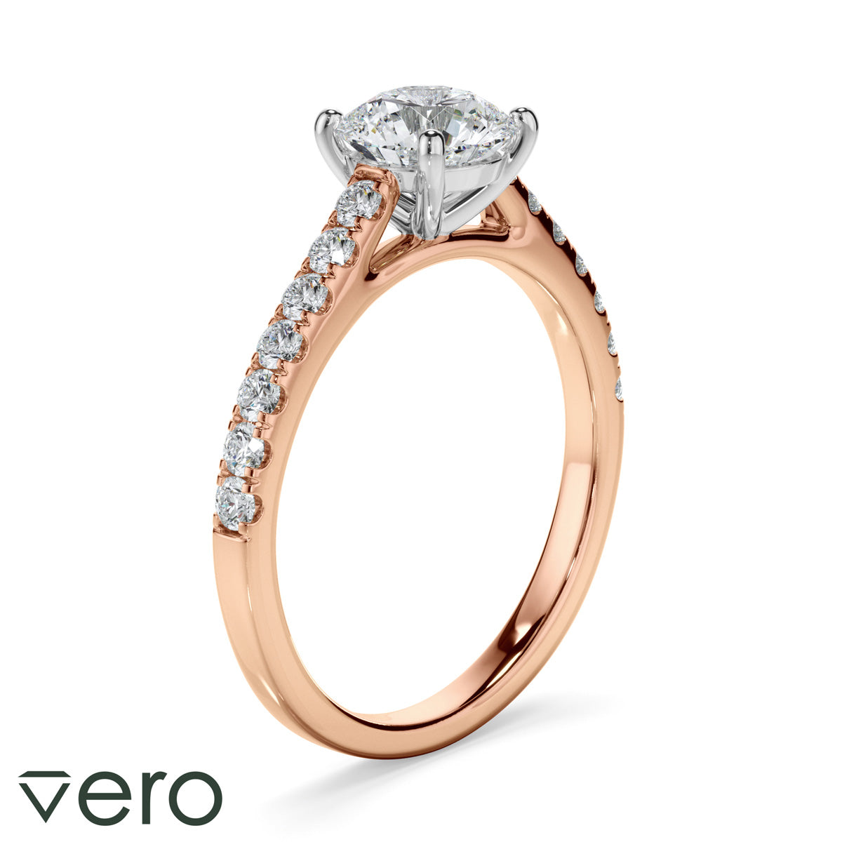 0.85ct Round Brilliant Cut Lab Grown Diamond Ring