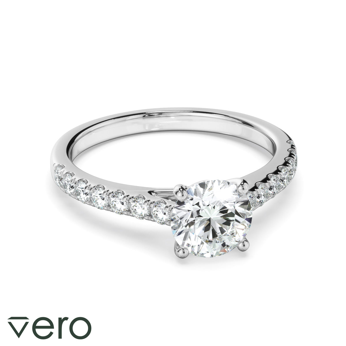 0.85ct Round Brilliant Cut Lab Grown Diamond Ring